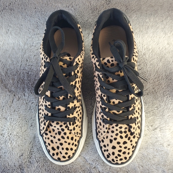 RESTRICTED Leopard Print Sneakers, sz 8 - Picture 2 of 9